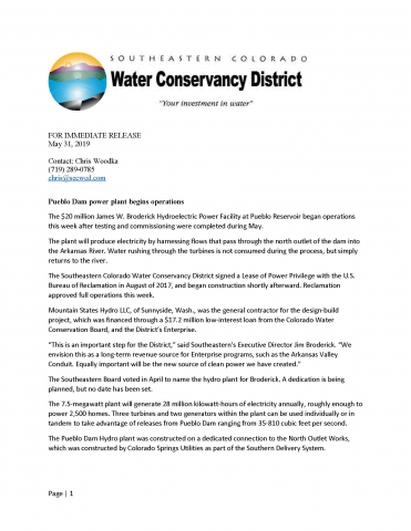 May 31, 2019 Press Release May 31, 2019 Press Release